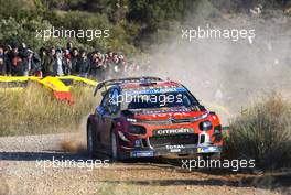 25.10.2019 - Essapeka Lappi (FIN) Janne Ferm (FIN) CITROEN C3, CITROEN TOTAL WRT 24-27.10.2019. FIA World Rally Championship, Rd 13, Catalunya - Costa Daurada, Rally de Espan~a Spain 2019