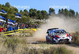 25.10.2019 - Ott Tanak (EST)-Martin Jarveoja (EST) TOYOTA YARIS WRC , TOYOTA GAZOO RACING WRT 24-27.10.2019. FIA World Rally Championship, Rd 13, Catalunya - Costa Daurada, Rally de Espan~a Spain 2019