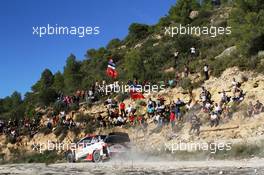 Kris Meeke (GBR)-Sébastien MARSHALL (GBR) TOYOTA YARIS, TOYOTA GAZOO RACING WRT 27.10.2019. FIA World Rally Championship, Rd 13, Catalunya - Costa Daurada, Rally de Espan~a Spain 2019