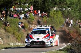 Jari-Matti Latvala (FIN)-Miikka Anttila (FIN) Toyota Yaris WRC, Toyota Gazoo Racing WRT 27.10.2019. FIA World Rally Championship, Rd 13, Catalunya - Costa Daurada, Rally de Espan~a Spain 2019