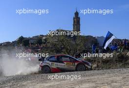 25.10.2019 - Ott Tanak (EST)-Martin Jarveoja (EST) TOYOTA YARIS WRC , TOYOTA GAZOO RACING WRT 24-27.10.2019. FIA World Rally Championship, Rd 13, Catalunya - Costa Daurada, Rally de Espan~a Spain 2019