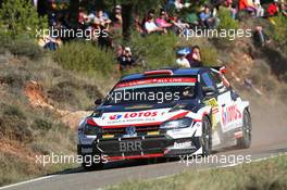 Kajetan KAJETANOWICZ (POL) - Maciej SZCZEPANIAK (POL) VOLKSWAGEN Polo R5 27.10.2019. FIA World Rally Championship, Rd 13, Catalunya - Costa Daurada, Rally de Espan~a Spain 2019