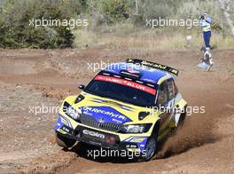 24.10.2019 - Shakedown, Jose Antonio SUAREZ (ESP) - Alberto IGLESIAS (ESP) SKODA Fabia R5 24-27.10.2019. FIA World Rally Championship, Rd 13, Catalunya - Costa Daurada, Rally de Espan~a Spain 2019