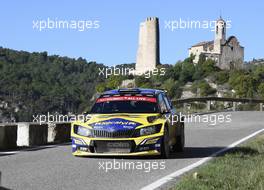Jose Antonio SUAREZ (ESP) - Alberto IGLESIAS (ESP) SKODA Fabia R5 27.10.2019. FIA World Rally Championship, Rd 13, Catalunya - Costa Daurada, Rally de Espan~a Spain 2019