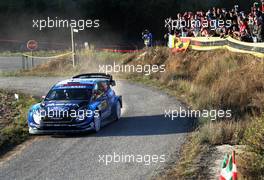 Teemu SUNINEN (FIN) - Marko SALMINEN (FIN) FORD FIESTA WRC , M-SPORT FORD WORLD RALLY TEAM 27.10.2019. FIA World Rally Championship, Rd 13, Catalunya - Costa Daurada, Rally de Espan~a Spain 2019
