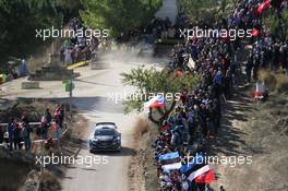 Elfyn Evans (GBR)- Scott MARTIN (GBR) Ford Fiesta WRC, M-Sport Ford World Rally Team 27.10.2019. FIA World Rally Championship, Rd 13, Catalunya - Costa Daurada, Rally de Espan~a Spain 2019