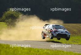 25.08.2019 - Ott Tanak (EST)-Martin Jarveoja (EST) TOYOTA YARIS WRC , TOYOTA GAZOO RACING WRT 22-05.08.2019. FIA World Rally Championship, Rd 10, Rally Deutschland , Germany.