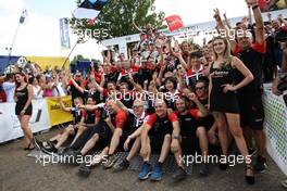 25.08.2019 - TOYOTA GAZOO RACING WRT celebrate the 1st place, 2nd place and 3rd place 22-05.08.2019. FIA World Rally Championship, Rd 10, Rally Deutschland , Germany.