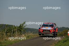 25.08.2019 - Andreas Mikkelsen (NOR)-Anders Jaeger(NOR) HYUNDAI i20 WRC RC1, HYUNDAI SHELL MOBIS WRT 22-05.08.2019. FIA World Rally Championship, Rd 10, Rally Deutschland , Germany.