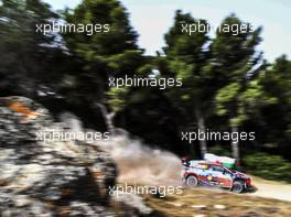 14.06.2019 - Andreas Mikkelsen (NOR)-Anders Jaeger(NOR) HYUNDAI i20 WRC RC1, HYUNDAI SHELL MOBIS WRT 13-16.06.2019. FIA World Rally Championship, Rd 8, Rally Italy Sardinia