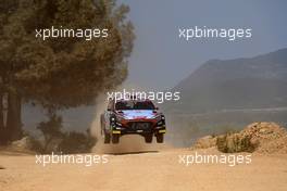 13.06.2019 - Shakedown, Simone Tempestini (ROU)-SERGIU ITU (ROU) HYUNDAI i20 R5 13-16.06.2019. FIA World Rally Championship, Rd 8, Rally Italy Sardinia