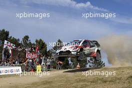 15.06.2019 - Ott Tanak (EST)-Martin Jarveoja (EST) TOYOTA YARIS WRC , TOYOTA GAZOO RACING WRT 13-16.06.2019. FIA World Rally Championship, Rd 8, Rally Italy Sardinia