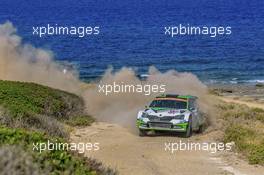 16.06.2019 - Kalle Rovanpera (FIN) - Jonne Halttunen (FIN) Skoda Fabia R5 RC2, SKODA Motorsport 13-16.06.2019. FIA World Rally Championship, Rd 8, Rally Italy Sardinia