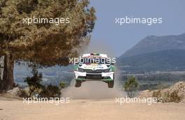 13.06.2019 - Shakedown, BULACIA WILKINSON Marco (BOL) - CRETU Fabian (ARG) SKODA FABIA R5 13-16.06.2019. FIA World Rally Championship, Rd 8, Rally Italy Sardinia