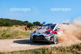 Ott Tanak (EST)-Martin Jarveoja (EST) TOYOTA YARIS WRC , TOYOTA GAZOO RACING WRT 13-16.06.2019. FIA World Rally Championship, Rd 8, Rally Italy Sardinia