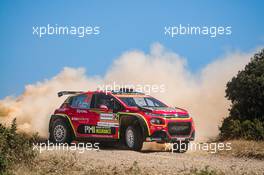 Mads Ostberg (NOR)-  Torstein Eriksen (NOR) Citroen  C3 WRC, CITROEN TOTAL 13-16.06.2019. FIA World Rally Championship, Rd 8, Rally Italy Sardinia