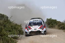 14.06.2019 - Ott Tanak (EST)-Martin Jarveoja (EST) TOYOTA YARIS WRC , TOYOTA GAZOO RACING WRT 13-16.06.2019. FIA World Rally Championship, Rd 8, Rally Italy Sardinia