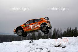 Henning Solberg (NOR)- MINOR Ilka (AUT) Skoda Fabia R5 14-17.02.2019 FIA World Rally Championship, Rd 2, Rally Sweden, Karlstad, Sweden