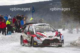 Ott Tanak (EST)-Martin Jarveoja (EST) TOYOTA YARIS WRC , TOYOTA GAZOO RACING WRT 14-17.02.2019 FIA World Rally Championship, Rd 2, Rally Sweden, Karlstad, Sweden