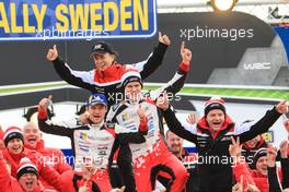 Ott Tanak (EST)-Martin Jarveoja (EST) TOYOTA YARIS WRC , TOYOTA GAZOO RACING WRT race winner 14-17.02.2019 FIA World Rally Championship, Rd 2, Rally Sweden, Karlstad, Sweden