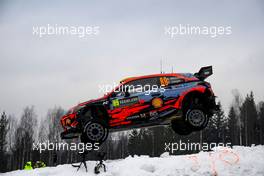 Andreas Mikkelsen (NOR)-Anders Jaeger(NOR) HYUNDAI i20 WRC RC1, HYUNDAI SHELL MOBIS WRT 14-17.02.2019 FIA World Rally Championship, Rd 2, Rally Sweden, Karlstad, Sweden