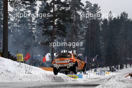 Henning Solberg (NOR)- MINOR Ilka (AUT) Skoda Fabia R5 14-17.02.2019 FIA World Rally Championship, Rd 2, Rally Sweden, Karlstad, Sweden