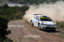 Pontus Tidemand, Patrik Barth,Toksport WRT, Skoda Fabia R5 Evo. 08-11.10.2020. FIA World Rally Championship Rd 6, Rally Italia Sardegna, Italy.