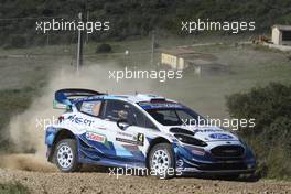 Esapekka Lappi, Janne Ferm,  M-Sport Ford WRT, Ford Fiesta WRC.  08-11.10.2020. FIA World Rally Championship Rd 6, Rally Italia Sardegna, Italy.