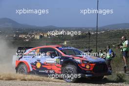 Thierry Neuville, Nicolas Gilsoul, South Korea Hyundai Shell Mobis WRT, Hyundai i20 Coupe WRC. 08-11.10.2020. FIA World Rally Championship Rd 6, Rally Italia Sardegna, Italy.