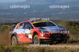 Nikolay Gryazin, Konstantin Aleksandrov, Hyundai Motorsport N, Hyundai NG i20 R5.  08-11.10.2020. FIA World Rally Championship Rd 6, Rally Italia Sardegna, Italy.