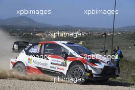 Sebastien Ogier, Julien Ingrassia, Toyota Gazoo Racing WRT, Toyota Yaris WRC. 08-11.10.2020. FIA World Rally Championship Rd 6, Rally Italia Sardegna, Italy.