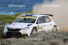 Pontus Tidemand, Patrik Barth,Toksport WRT, Skoda Fabia R5 Evo.  08-11.10.2020. FIA World Rally Championship Rd 6, Rally Italia Sardegna, Italy.