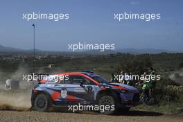 Pierre-Louis Loubet, Vincent Landais, Hyundai 2C Competition, Hyundai i20 Coupe WRC.  08-11.10.2020. FIA World Rally Championship Rd 6, Rally Italia Sardegna, Italy.