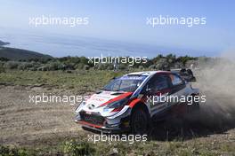 Kalle Rovanpera, Jonne Halttunen, Toyota Gazoo Racing WRT, Toyota Yaris WRC. 08-11.10.2020. FIA World Rally Championship Rd 6, Rally Italia Sardegna, Italy.