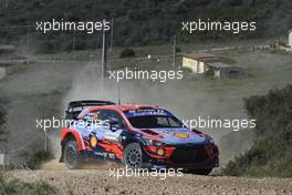 Dani Sordo,  Carlos del Barrio, Hyundai Shell Mobis WRT, Hyundai i20 Coupe WRC. 08-11.10.2020. FIA World Rally Championship Rd 6, Rally Italia Sardegna, Italy.