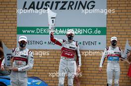 Nico Müller (SUI) (Audi Sport Team Abt Sportsline) , Rene Rast (G ER) (Audi Sport Team Rosberg) und Robin Frijns (NL) (Audi Sport Team Abt Sportsline)   22.08.2020, DTM Round 3, Lausitzring, Belgium, Saturday.