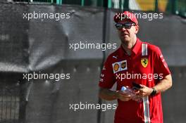 Sebastian Vettel (GER) Ferrari. 07.08.2020. Formula 1 World Championship, Rd 5, 70th Anniversary Grand Prix, Silverstone, England, Practice Day.