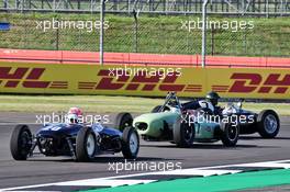 Sky Sports F1 Presenters in historic racing cars. 07.08.2020. Formula 1 World Championship, Rd 5, 70th Anniversary Grand Prix, Silverstone, England, Practice Day.
