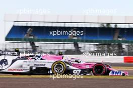 Lance Stroll (CDN) Racing Point F1 Team RP20 and Pierre Gasly (FRA) AlphaTauri AT01. 07.08.2020. Formula 1 World Championship, Rd 5, 70th Anniversary Grand Prix, Silverstone, England, Practice Day.