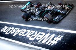 Lewis Hamilton (GBR) Mercedes AMG F1 W11. 07.08.2020. Formula 1 World Championship, Rd 5, 70th Anniversary Grand Prix, Silverstone, England, Practice Day.