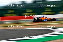 Lando Norris (GBR) McLaren MCL35.                                07.08.2020. Formula 1 World Championship, Rd 5, 70th Anniversary Grand Prix, Silverstone, England, Practice Day.