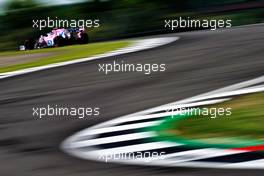 Lance Stroll (CDN) Racing Point F1 Team RP20.                                07.08.2020. Formula 1 World Championship, Rd 5, 70th Anniversary Grand Prix, Silverstone, England, Practice Day.