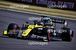 Daniel Ricciardo (AUS) Renault F1 Team RS20. 07.08.2020. Formula 1 World Championship, Rd 5, 70th Anniversary Grand Prix, Silverstone, England, Practice Day.