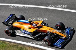 Lando Norris (GBR) McLaren MCL35. 07.08.2020. Formula 1 World Championship, Rd 5, 70th Anniversary Grand Prix, Silverstone, England, Practice Day.