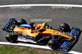 Carlos Sainz Jr (ESP) McLaren MCL35. 07.08.2020. Formula 1 World Championship, Rd 5, 70th Anniversary Grand Prix, Silverstone, England, Practice Day.