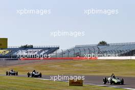 Sky Sports F1 Presenters in historic racing cars. 07.08.2020. Formula 1 World Championship, Rd 5, 70th Anniversary Grand Prix, Silverstone, England, Practice Day.