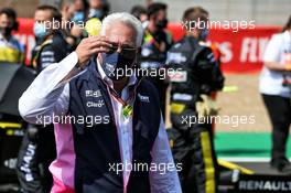 Lawrence Stroll (CDN) Racing Point F1 Team Investor on the grid. 09.08.2020. Formula 1 World Championship, Rd 5, 70th Anniversary Grand Prix, Silverstone, England, Race Day.