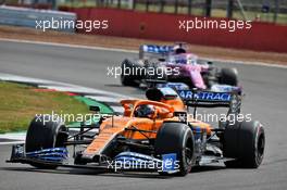 Carlos Sainz Jr (ESP) McLaren MCL35. 09.08.2020. Formula 1 World Championship, Rd 5, 70th Anniversary Grand Prix, Silverstone, England, Race Day.