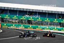 Lewis Hamilton (GBR) Mercedes AMG F1 W11.                                09.08.2020. Formula 1 World Championship, Rd 5, 70th Anniversary Grand Prix, Silverstone, England, Race Day.