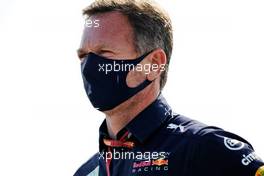 Christian Horner (GBR) Red Bull Racing Team Principal.                                08.08.2020. Formula 1 World Championship, Rd 5, 70th Anniversary Grand Prix, Silverstone, England, Qualifying Day.